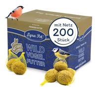 Lyra Pet® 200 Boules de Graisses sous Filet à 90 g = 18 kg | Source d'énergie pour Les Oiseaux Sauvages | ourriture Riche en nutriments pour Les Oiseaux Sauvages | Nourriture grasse l'été & l'hiver