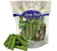 Lyra Pet® 200g Bâtonnets d'herbe à Chat lyophilisés | Poulet & Orge | sans céréales & digeste | Idéal pour Chatons & Seniors | Récompense Riche en nutriments