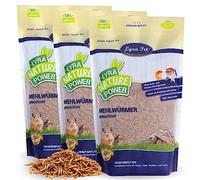 Lyra Pet® 3 × 10 L vers de Farine séchés - Aliment de qualité Premium