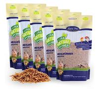 Lyra Pet® 5 × 10 L vers de Farine séchés - Aliment de qualité Premium