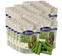 Lyra Pet® 5 kg (25 x 200 g) Bâtonnets d'herbe à Chat lyophilisés | Poulet & Orge | sans céréales & digeste | Idéal pour Chatons & Seniors | Récompense Riche en nutriments