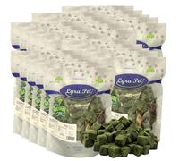 Lyra Pet® 5 kg (25x200g) dés d'herbe à chat lyophilisés | snack au poulet & herbe d'orge pour chats | sans céréales&digeste | idéal aussi pour chatons &seniors | récompense riche en substances vitales