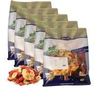 Lyra Pet® 5 kg de mélange de Fruits et légumes séchés | Bananes, Pommes & Carottes | Riche en vitamines & Fibres | Aliment Naturel Unique pour Oiseaux, rongeurs, Chevaux & Reptiles