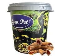 Lyra Pet® 5 kg Grandes trachées de bœuf séchées + Seau de 30 L