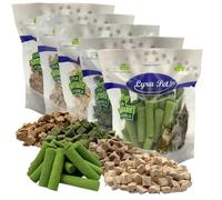 Lyra Pet® 5 x 200 g Mix de friandises pour Chats lyophilisé | 5 variétés Poulet, Canard & Herbe à Chat | sans céréales | Idéal pour Chatons & séniors | La récompense Parfaite pour Votre félin