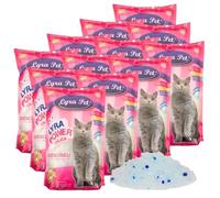 Lyra Pet® 6 x 5 L = 30 L Lyra Power Silica Litière pour Chat à Base de Silicate, sans poussière