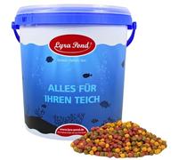 Lyra Pond® 10L (3,7kg) Pond Koi Allround Mix pour Poissons de Bassin + Seau | Composition adaptée aux poissons de bassin | Riche en protéines & astaxanthine | Hautement digestible | Couleurs éclatantes