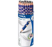 Lyra Rainure Slim Crayons Triangulaire en Boîte - Hb Grade avec Nom Domaine - De
