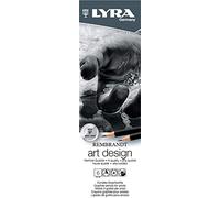 LYRA Crayons graphite Rembrandt Art Design – Boîte métal – 6 crayons