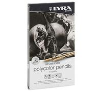 LYRA Rembrandt Polycolor - Boîte métal 12 crayons de couleur tons gris