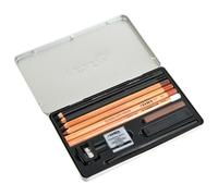LYRA Rembrandt - Sketching set - Boîte métal 9 crayons à dessin + 2 accessoires