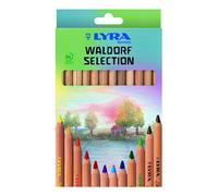Lyra Super Ferby Crayons de Couleur - Waldorf - Couleurs Assorties - Pack De 12