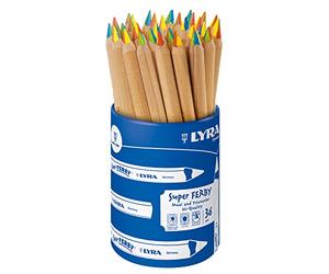 LYRA Super Ferby Nature 4-Color - Pot 36 crayons de couleur mine 4 couleurs