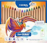 LYRA Super Ferby Nature - Boîte métal 18 crayons de couleur