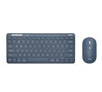 Trust Lyra tastiera Mouse incluso Universale RF senza fili + Bluetooth QWERTY Italiano Blu