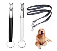 Lyramis 2 Pièces Sifflet Ultrason Chien,Anti Aboiement Collier Agression de Exterieur Fugue Sifflet Chiens Repulsif et Ultrasons Chat Grand Sifflets Femme,pour Pet Promenade Sauvetage Whistle Harnais
