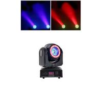 Lyre Beam Wash LED 50W avec anneau RGBW + ANNEAU 12 Leds SMD 5050 RGB