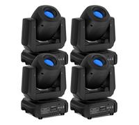 Lyre DJ Gobo 85 W - U'king Lumières de scène Beam RGBW DMX LED - Pack de 4