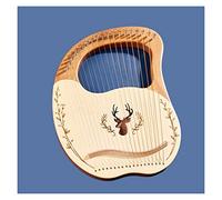 Lyre en bois à 19 cordes - Petite harpe portable - Facile à apprendre avec des accessoires pour débutants et étudiants en musique