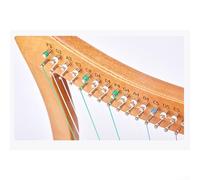Lyre en laiton et nylon pour 15 cordes à 24 cordes de style harpe optimisées pour le ton et la durabilité (15 cordes en nylon)