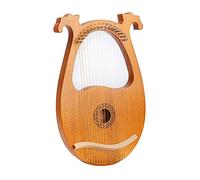 Lyre Harfe 16 cordes - Lyre antique en acajou avec accordeur et sac de transport - Mini harpe portable pour débutants et amateurs de musique - Son de qualité supérieure - Design européen