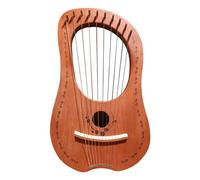 Lyre Harp - 10 cordes en métal, Mahogany Portable Small Harps with Steel Strings String Musical Instrument For Beginners Adults Kids GiStable Sound QualityComfortable Gri