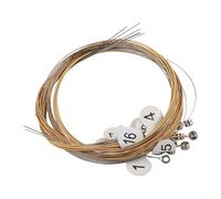 Lyre Harp Jeu de cordes de rechange en métal avec extrémité sphérique offrant un son classique et un contrôle flexible de la tonalité (16 cordes)