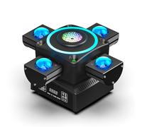 Lyre LED 100W Lumière DJ Soirée RGBW Projecteur Luminaires à tête rotative pour Disco Fête Club Bar Éclairage Show