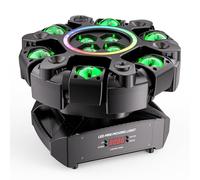 Lyre LED 180W, Jeux de Lumiere RGBW 26CH Disco Lumière Stroboscopes Beam Projecteurs pour Scène DJ Club Bar Fête