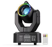 Lyre LED 30W, Lumière DJ Éclairage de Scène à Tête Rotative, Faisceau RGBW Las Vert DMX512 Activé par le Son avec Télécommande, pour Fête DJ Bar Mariage Disco Maison