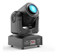 Lyre LED 60W Lumière de scène 8 Gobos 8 Couleurs DJ Luminaires à tête rotative Beam Moving Head pour Fête, DJ, Bar, Club Noël