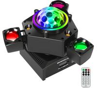 Lyre Led Avec Télécommande 150W Lyre Led Rgbw Jeux De Lumiere Dmx512 25Ch Projecteur De Scène Lumière De Scène,Disco Lumière Rotative Pour Bar Mariage Concert Club Noël Théâtre