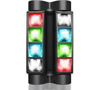 Lyre Led Jeu De Lumiere Soiree Dj Dmx Spider Lumière Disco Professionnel 45W Rgbw Eclairage Scène 7/15 Ch Spot Soirée Projecteur Son Stroboscope Pour Bar Fete Party Danse Lm30A