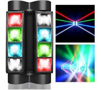 Lyre led jeux de lumiere soiree dj DMX spider lumière fete scène 45W discothèque 7/15 CH spot projecteur son éclairage