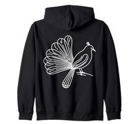 Lyre-Oiseau Linéaire Ornithologue Sweat à Capuche