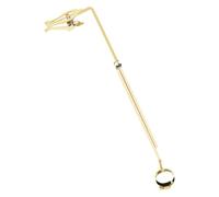 Lyre Portable pour Flûte Traversière, Support de Partitions en Fer | Musiciens de Marche et Élèves, Maintien Sûr des Feuilles, Usage Scène ou Rue, Coloris Or