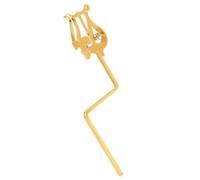 Lyre pour partitions de saxophone avec long, Gold | Configuration du de saxophone, long courbé et clip à ressort, placement des partitions