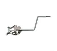 Lyre Saxophone Métal 18cm Porte-Partition Marche(Round hole) | MÃ©tal pour robuste, 18cm compact, idÃ©al marche, clip sÃ©curisÃ©, argentÃ© durable