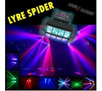 LYRE SPIDER 8X10W DMX JEUX DE LUMIÈRE DJ LE PA SONO