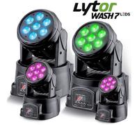 Lyre Wash - LYT-OR - LYTOR WASH7 - 7 LEDs 4W RVB+Blanc - DMX-512 (7/12 canaux) - Pack de 4