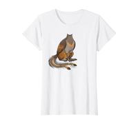 Lyrebird Dessin animé Queue d'oiseau Motif Graphique T-Shirt Graphique avec Valeur