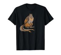 Lyrebird Dessin animé Queue d'oiseau Motif Graphique T-Shirt Graphique avec Valeur