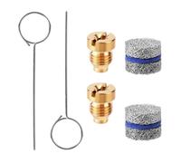 Lyreh 2 Kits d'Orifices Canon Mousse, Buses Universelles Acier Inoxydable 1,1mm et Kit Mailles Fabrication Accessoires Pratiques pour Lance à Mousse Neige (3 Couches)