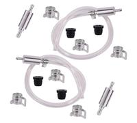 Lyreh 2 Tuyaux Purge Frein, Outil Universel Purge Frein Kit D'outils Tube de Clapet Anti-Retour Unidirectionnel pour Embrayage de Voiture et Moto Modification Entretien Voyage Ravitaillement