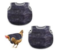 Lyreh 2pce Selles Réglables pour Poules, Tablier de Poule Protection Dorsale et Latérale pour la Prévention des Plumes l'Accouplement et le Picage