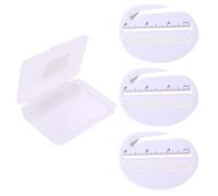 Lyreh 3pcs Ouvre-Lettre, Coupe-Lettre Sécurisé avec Échelle & Loupe Outil Ouvre-Courrier pour Ouvrir des Colis Papier Cadeau Sans Dommage Bureau Usage Domestique (Blanc)