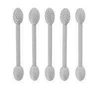 Lyreh 5pcs Ensemble de Argile Modélisation, Rouleau Texture Argile Ovale à Double Tête avec Divers Motifs et Tête de Rouleau Amovible pour la Poterie et les Travaux Manuels(Gris)