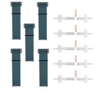 Lyreh 5pcs Remplacement Filtre Kit Sc2, ABS pour Filtre à Éléments Rechange de Soclean 2 avec 5 Accessoires Nettoyage de Clapet Anti-Retour (Gris)