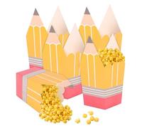 Lyreh 60pcs Boîtes Pop-Corn de Crayonnées de la Rentrée Scolaire, Sac à Pop Corn pour la Rentrée Scolaire l'Appréciation des Enseignants Fête Fournitures