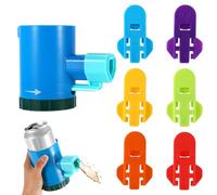 Lyreh 7pcs Ensemble de Jeu Roulette, Comprenant Roulette et Facile Manuel Ouvre Boite de Conserve Jeu Fête Amusant pour Enterrements Vie Garçon Avant-Match Barbecue Réunions Famille(Bleu)